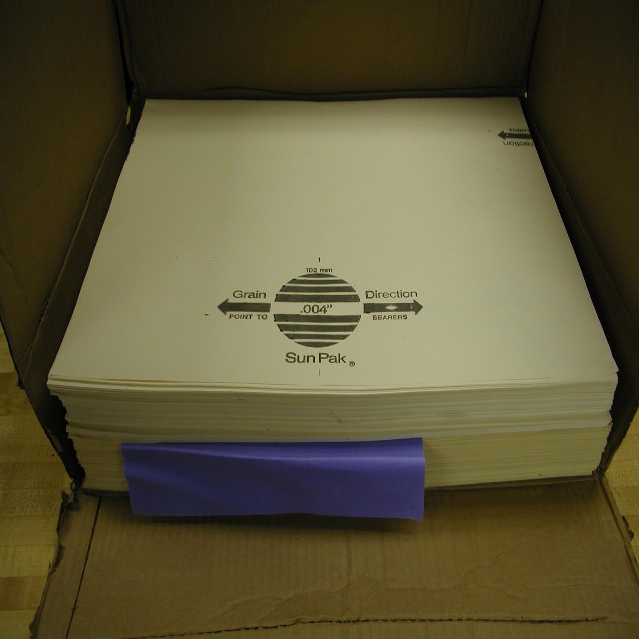 Lot 68 SUN PAK PRESS PACKING .004 & .006 THICKNESS 16" X 20 1/4